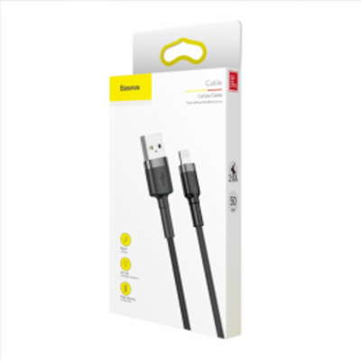 Baseus cafule Cable USB For iP 2A 3m Gray+Black