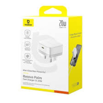 Baseus Palm Fast Charger 1C 20W UK Moon White